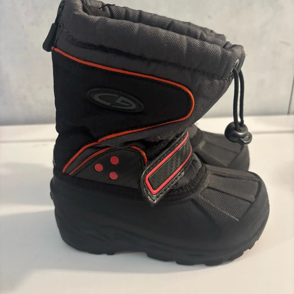 Champion Kids Toddlers Black Winter Snow Rain Boots Size 4